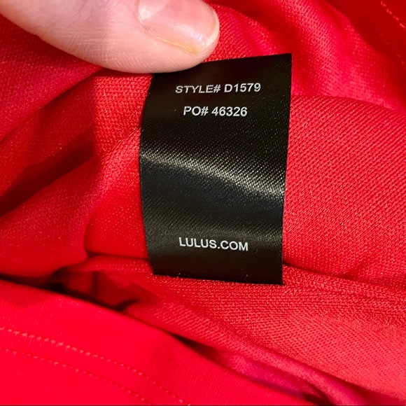 NWT Lulus one shoulder red bodycon dress, size XS - Picture 12 of 12